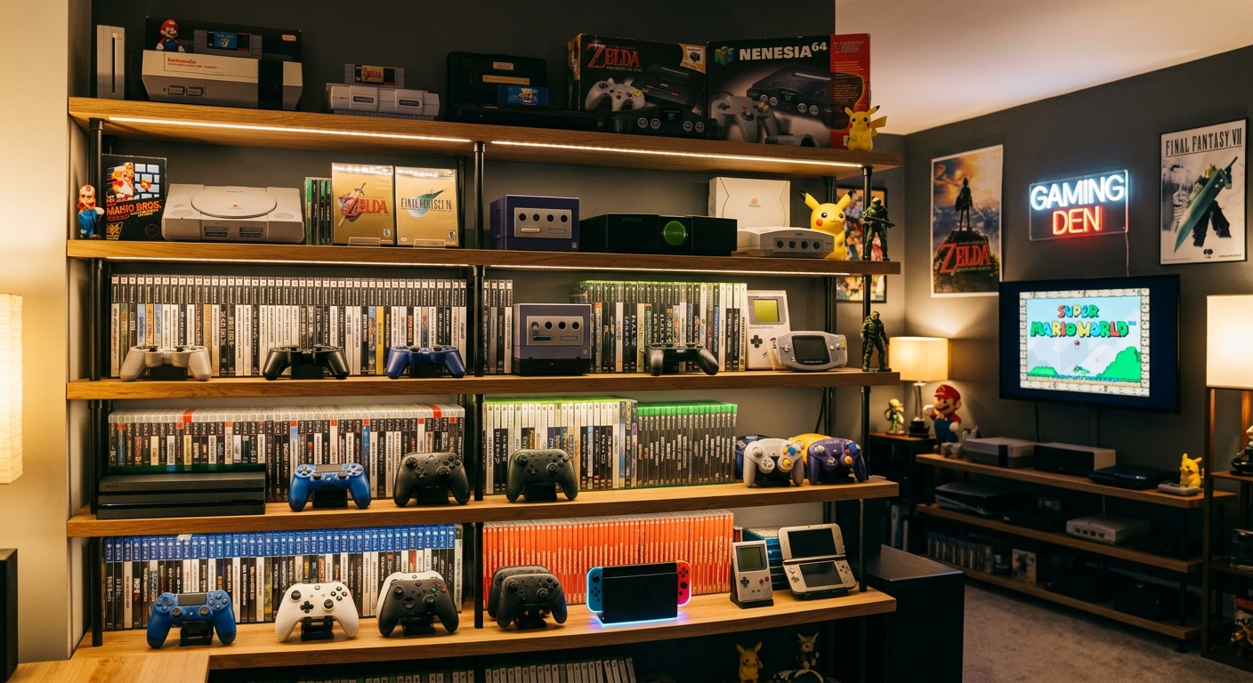 Vintage gaming-samlinger: Fra Commodore til moderne klassikere